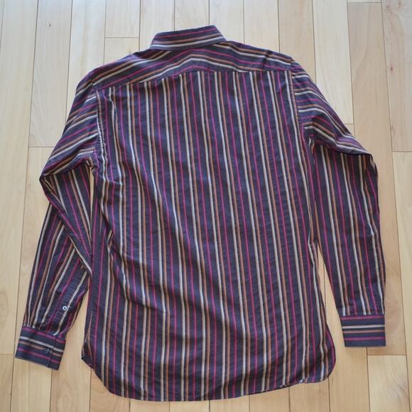 Vintage Burberry Button Down Shirt Striped - Picture 6 of 6